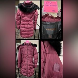 Coach Merlot Goosedown Coat